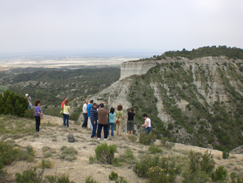 Socios en la sierra de Alcubierre