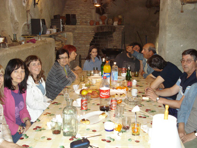 Cenando en casa de Raúl